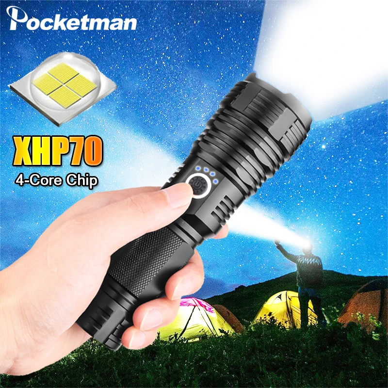 XHP70.2 новейший светодиодный тактический фонарик 5 режимов освещения