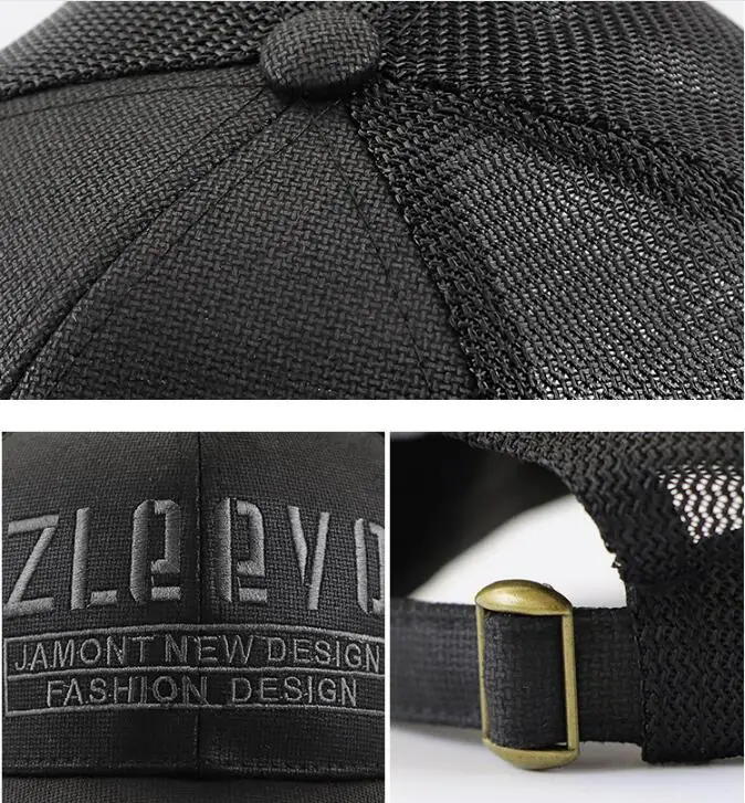 

Letter Embroidered Baseball Cap New Hat Sun Hat Men and Women Mesh Peaked cap