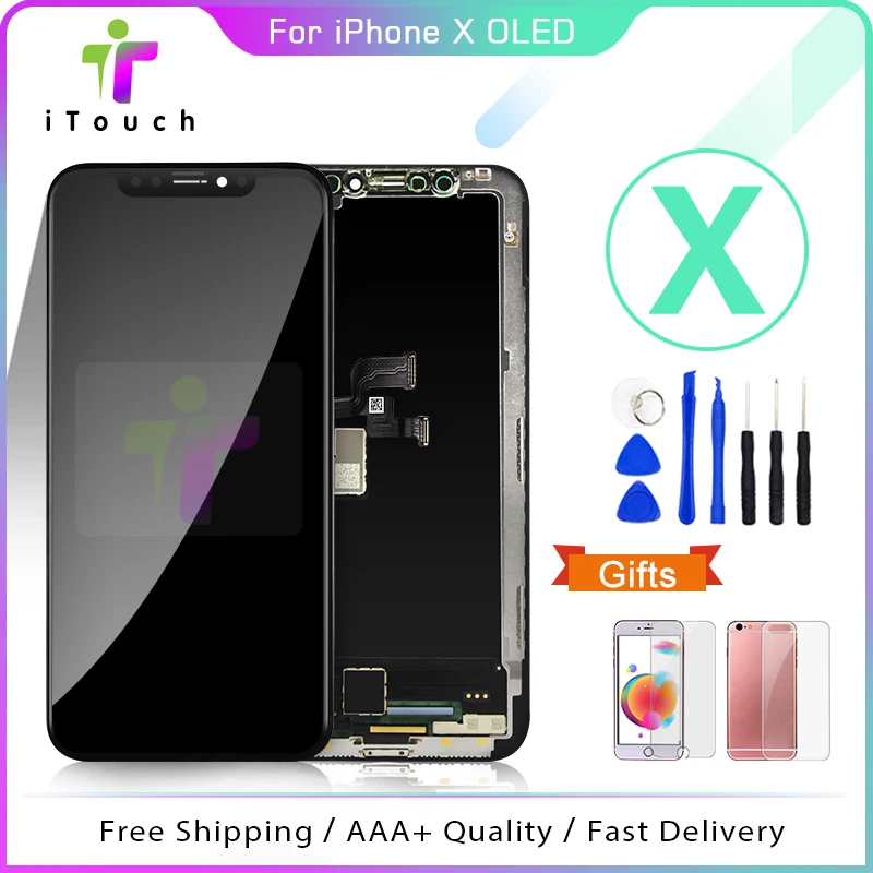 Высококачественный OEM OLED дисплей для iPhone X ЖК TFT сенсорный экран 5 8 дюйма сменный 3D