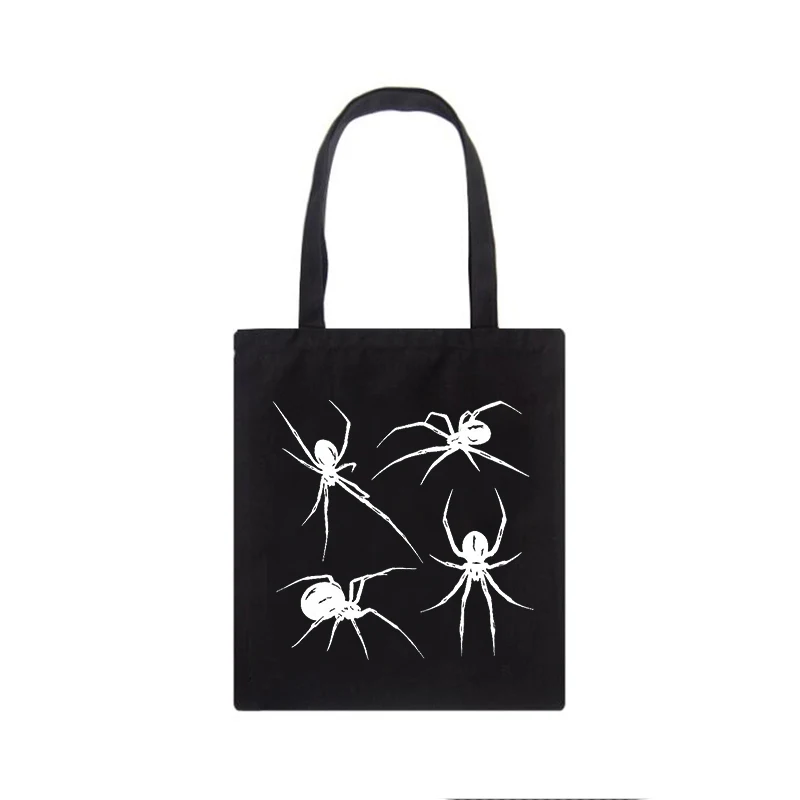 Повседневная Холщовая Сумка с японским принтом зла новая вместительная