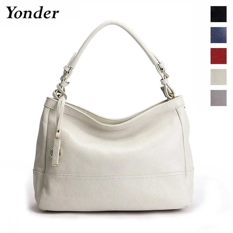 Женская сумка хобо из натуральной кожи кремово белая винно красная|Сумки с