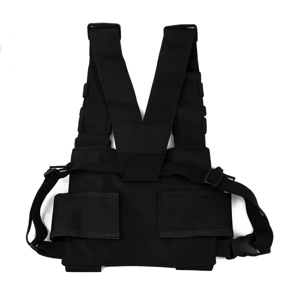 Radio Harness Chest Front Pack Pouch Holster Vest Rig Carry Bag for Baofeng UV-5R UV-82 BF-888S TYT Motorola ICOM Walkie Talkie