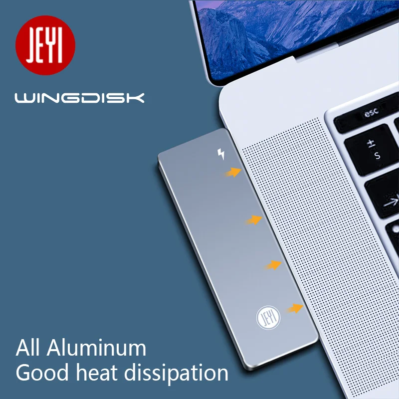 JEYI Macbook накопитель m.2 NVME SSD алюминиевый тип 3 1 Wingdisk box optibay Тип C3.1 JMS583 m2 USB3.1 M.2 PCIE U.2 PCI-E