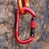 o type lock buckle aluminum crossing hook camping automatic safety carabiner climbing rock mountaineer equipment keychian buckle