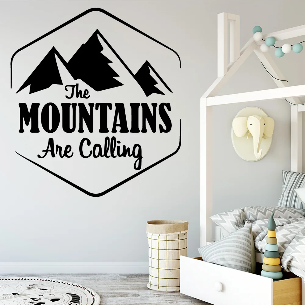 Funny Mountains Removable Pvc Wall Stickers For Baby Kids Rooms Decor Decoration Accessories Murals | Дом и сад