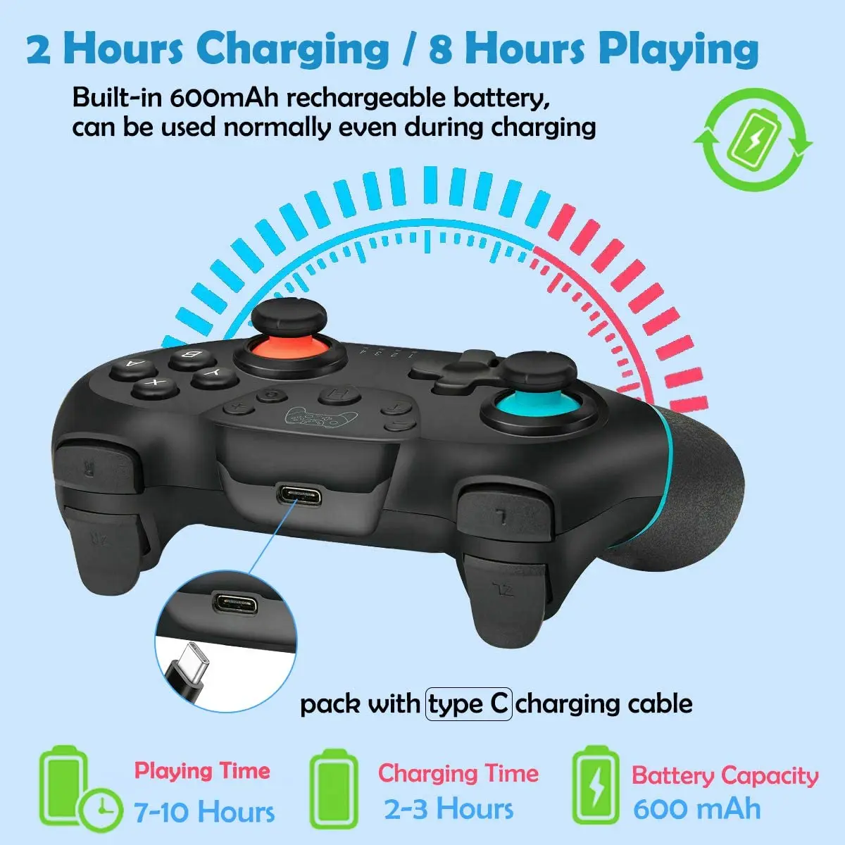 Bluetooth Pro Gamepad for Nintendo Switch Console Wireless Video Game USB Joystick Controller Control with 6-Axis Handle | Электроника