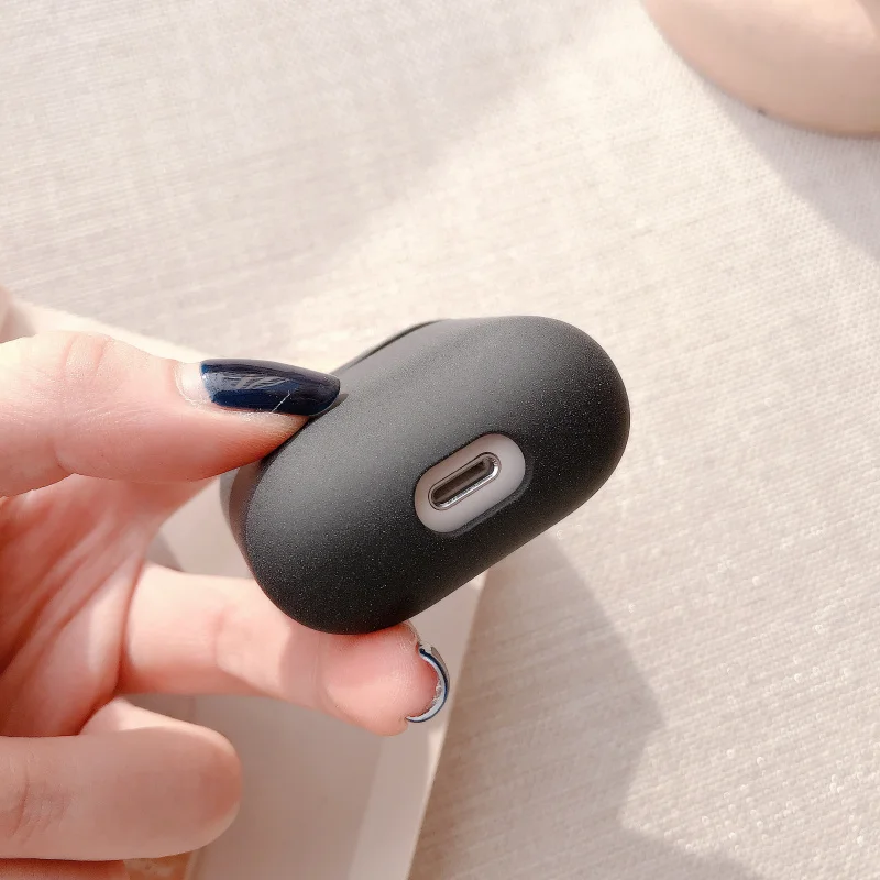 Жесткий чехол для наушников для Apple Airpods 1/2 противоударный чехол для Apple гарнитура для Airpods чехол s Матовый розовый защитный чехол для пары