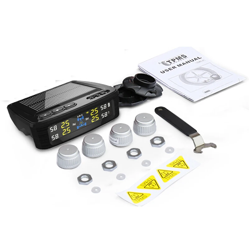 

2020 hot sale solar power wireless tire pressure monitoring system car TPMS