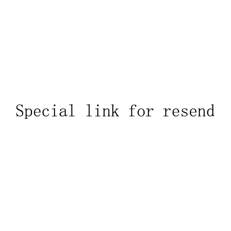 

special link for resend