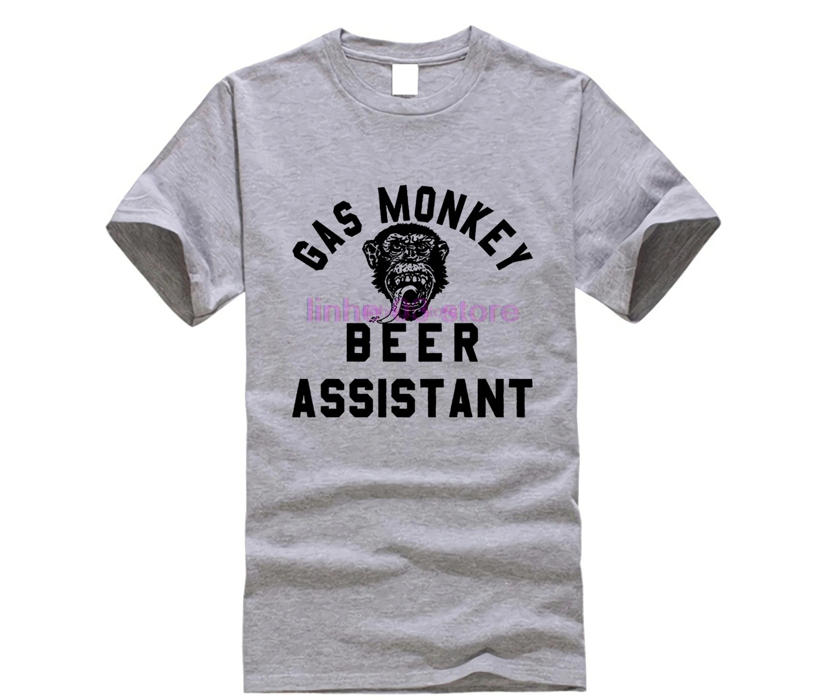 Мужская рубашка с изображением обезьяны и пива футболка для подростков размер