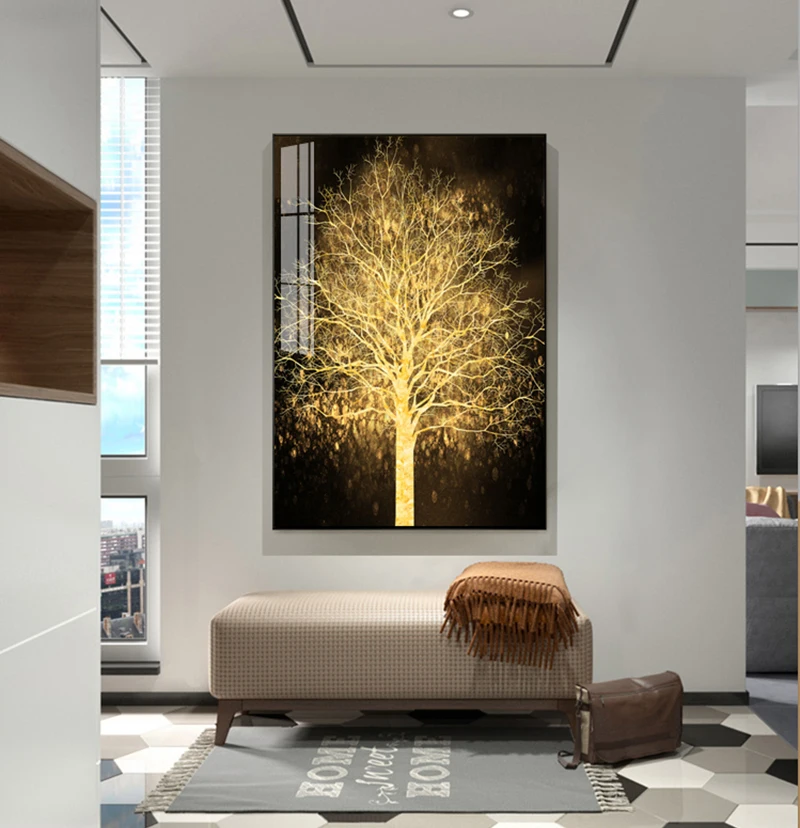 Картина на холсте Золотая пачира макрокарпа деньги дерево Настенная картина для