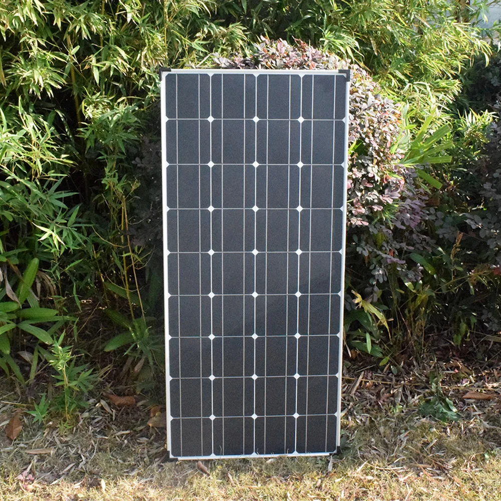 300w solar panel 12v 24v battery charger kit PV system aluminum frame extension cable for car Rv camping marine home 1000w 220v |
