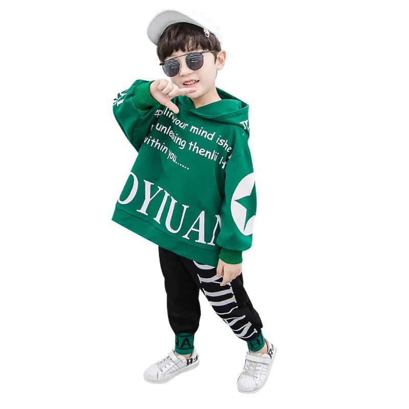 Спортивный костюм для мальчиков и девочек осень 2021 штаны 2 шт./компл. активного