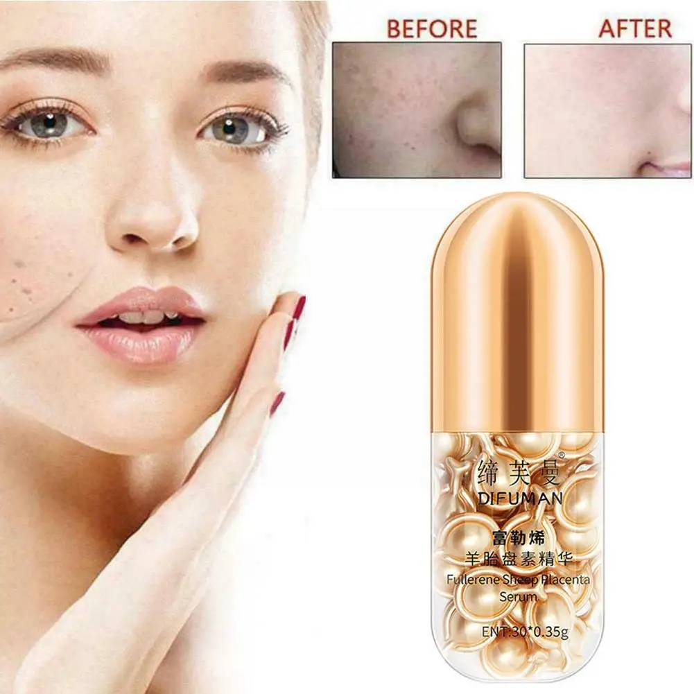 

Anti-aging Brighten Skin Colour Polypeptide Capsule Capsule Moisturizing Wrinkle Placenta E6c0 Fading Essence Essence P2g1