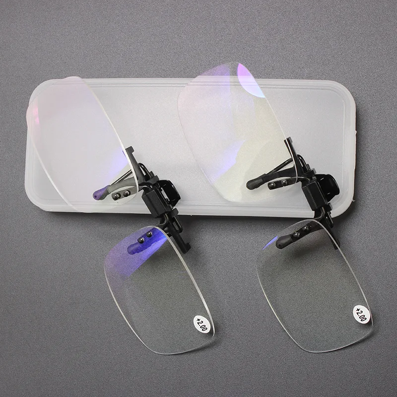 Очки для чтения унисекс флип-клип пресбиопические очки без оправы Портативные