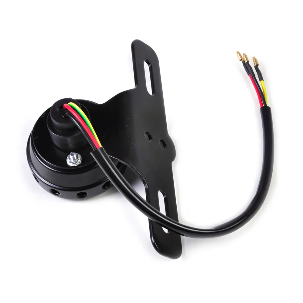 Задний фонарь для мотоцикла Ретро Красный стоп-сигнал с креплением номерного