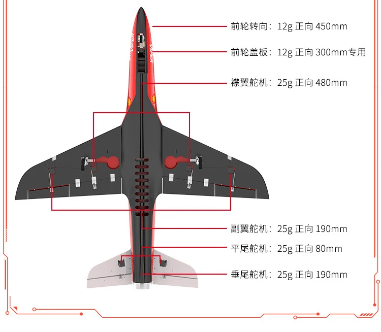 HSD Avanti super viper 105 мм EDF реактивный самолет PNP формат 6S или 8S или 12S версия с тормозной системой