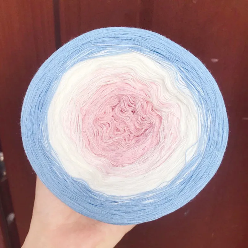 300g 100% Органическая хлопковая смесь пряжи сезон весна лето крючком пряжа одежда