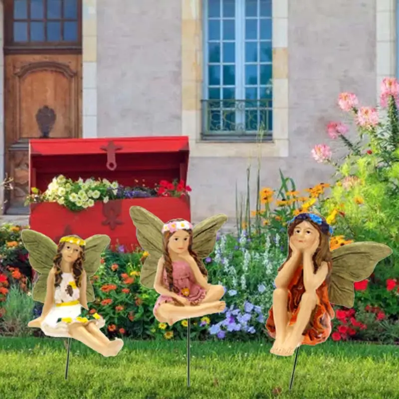 Миниатюрные сказочные фигурки 6 шт. аксессуары для украшения улицы или дома
