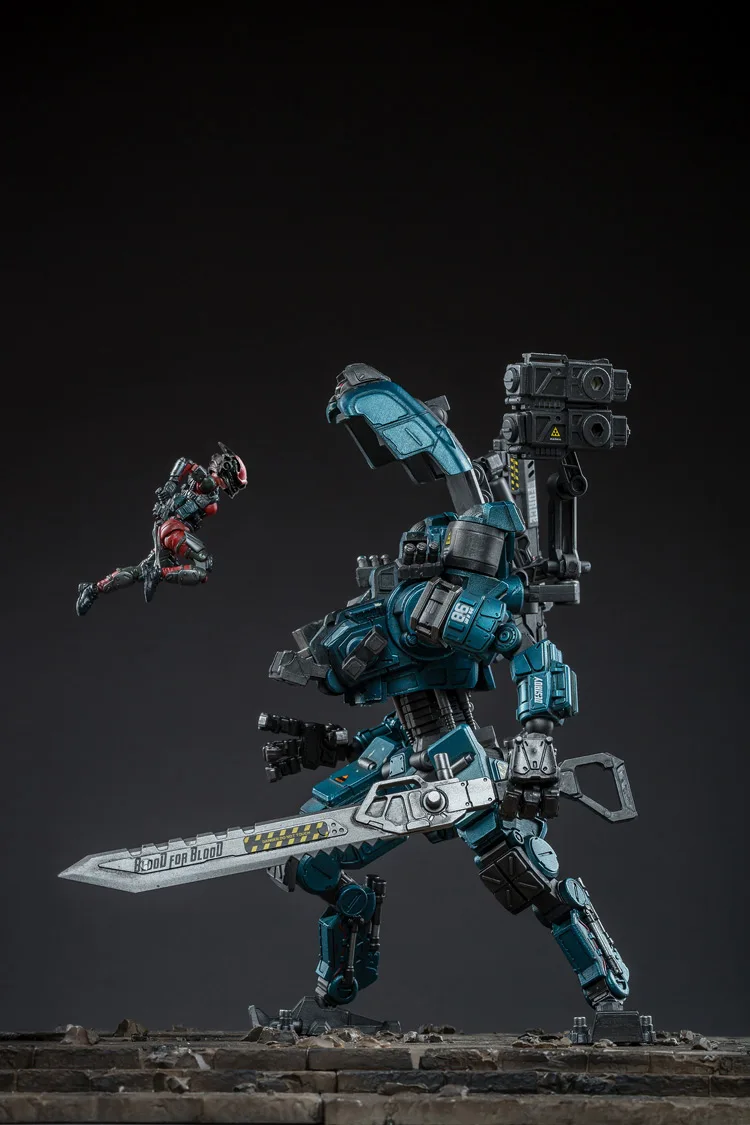 JOYTOY 1:25 фигурка робота военный Бог войны 86 Серебряная модель куклы Mecha high