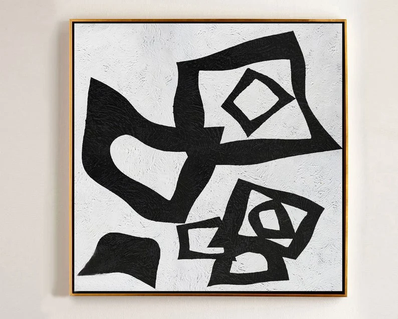 

Oversized Abstract Painting on Canvas Abstract Art Canvas Painting Minimalist Art Black Art Canvas Painting Large Wall Art Decor