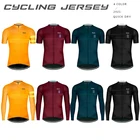 Новая мужская велосипедная Джерси, классические черные велосипедные гоночные топы, футболка с коротким и длинным рукавом, летняя велосипедная одежда