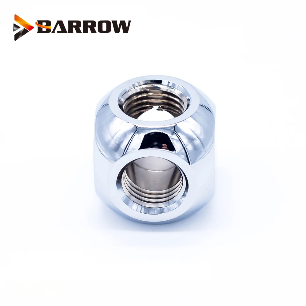 Курган X3-Way X4-Way кубические адаптеры G1/" 3 путь/4 Путь водяного охлаждения аксессуары кулер 3-полосный черный Сивер золото Металлический фитинг