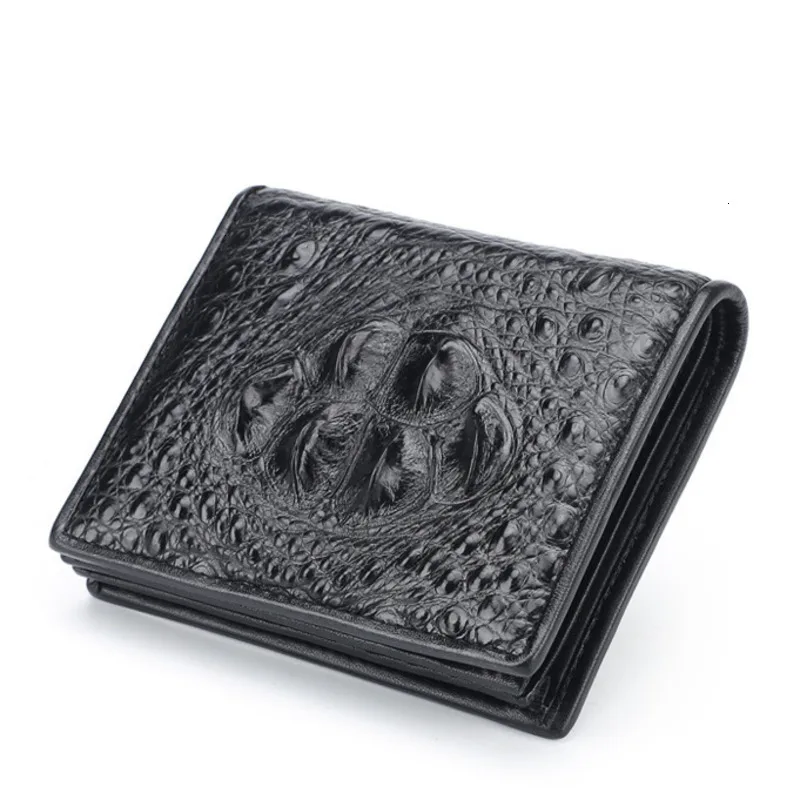 Новый роскошный брендовый кошелек из крокодиловой кожи модная мужская