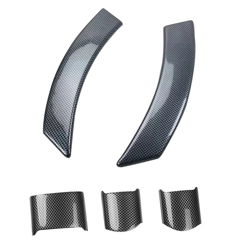 

2 шт., защитная крышка для руля автомобиля, из углеродного волокна