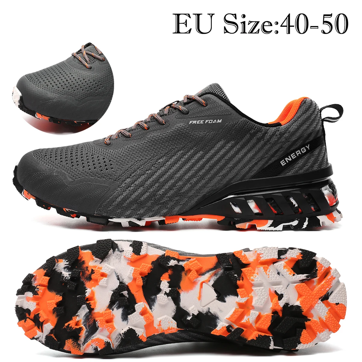 Мужские дышащие кроссовки для бега спортивные комнатного спортзала