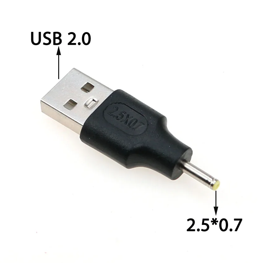 ChengHaoRan USB to DC Power Plug A Male Jack 5.5*2.5 5.5*2.1 4.8*1.7 2.5*0.7mm Connector 5V Charger Adapter | Компьютеры и офис