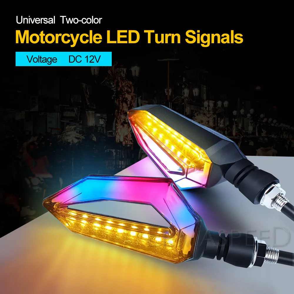 Универсальные поворотники для мотоциклов мигающие светодиодсветодиодный огни