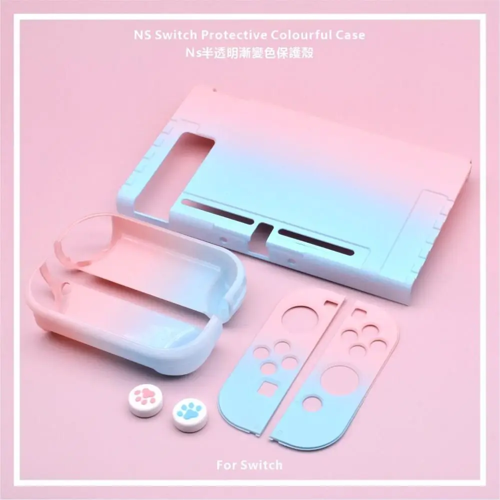 

For Nintendo Switch NS Joy-Con Case cover Colorful PC Protective Outer Coque Shell Nintend Switch Console Detachable Ultra Thin