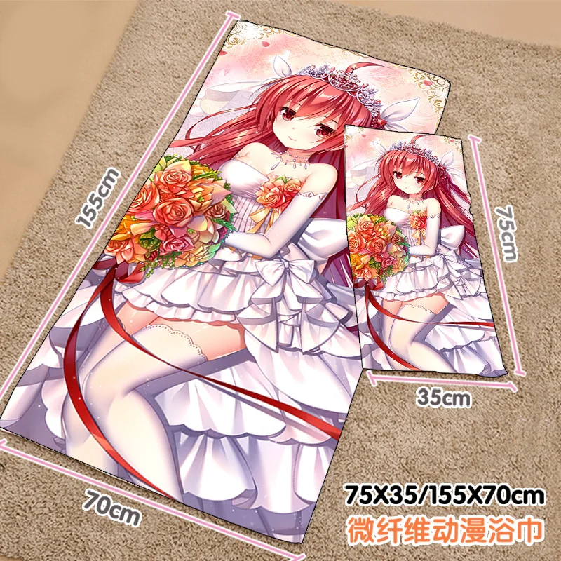 

Anime DATE A LIVE Kotori Itsuka Summer Shower Beach Soft Towel Plush Toys Blanket Birthday Christmas Gift