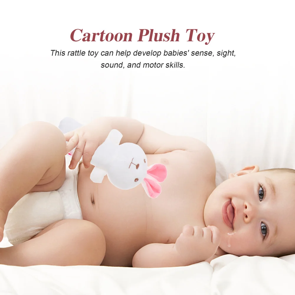 

1Pc Cartoon Plush Rattle Safe Infant Appease Plaything