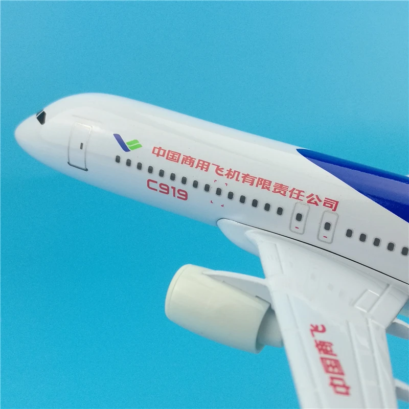 20 см C919 Китай коммерческий COMAC самолет модель самолета из металлического сплава