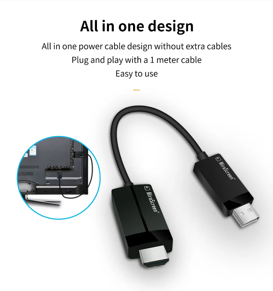 CS1 MiraScreen microsoft беспроводной дисплей адаптер HDMI видео HD 1080P tv Stick Dongle приемник медиа стример для компьютера