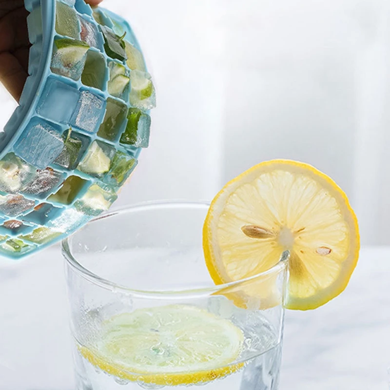 

Ice Trays Silicone Ice Molds with Lids 3 Pack 108 Small Square Ice Maker