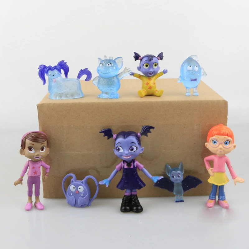 2019 Новый Хэллоуин 9 шт./компл. Junior Симпатичные Vampirina Девочек ПВХ подвижная фигурка