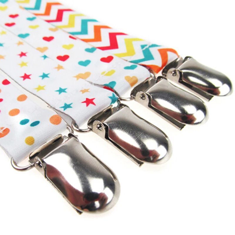 

4Pcs Baby Pacifier Clip Chain Ribbon Dummy Holder Soother Pacifier Clips Leash Strap Nipple Holder For Infant Feeding