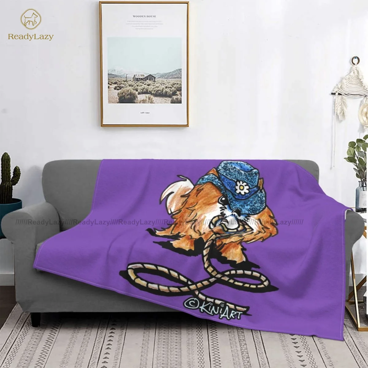 

Manta de Pomerania para dormir, colcha de vellón cómoda, suave, a la moda