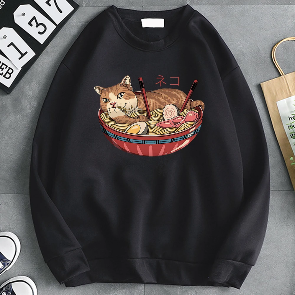 

Ukiyoe Japan Anime Print Hoodies Man Sweatshirts Long Sleeve Loose Pocket Man Sweatshirt Punk Vintage Hip Hop Hooded Top Mens