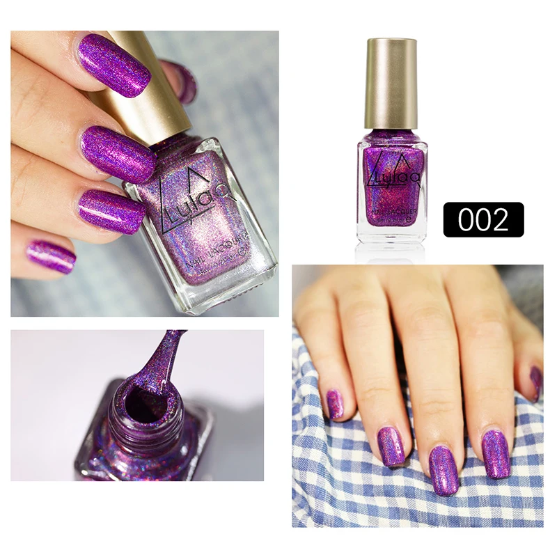 Nail Polish Fashion Silver Transparent Purple Gold Color 6ML Long-Lasting Girl Cute Artfafa | Красота и здоровье