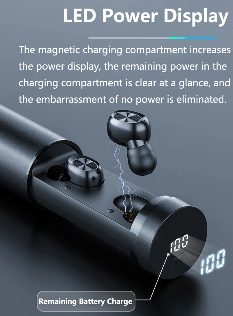 

B9 TWS Bluetooth Earphone 5.0 Wireless 8D HIFI Sport MIC Earbuds Gaming Music Headset For Xiaomi Samsung Huawei