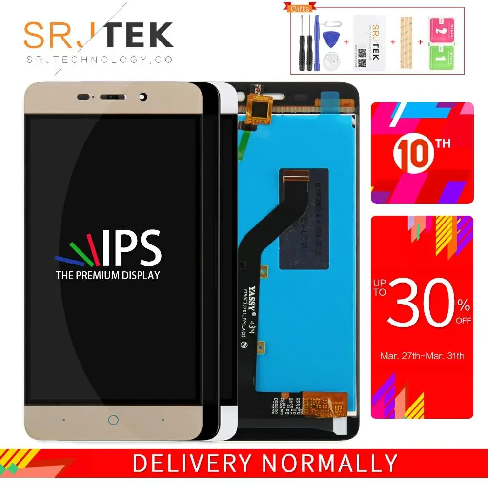 Srjtek 5 0 &quotдля ZTE Blade X3 D2 T620 A452 сенсорный ЖК-экран дигитайзер сенсор сборка Запчасти
