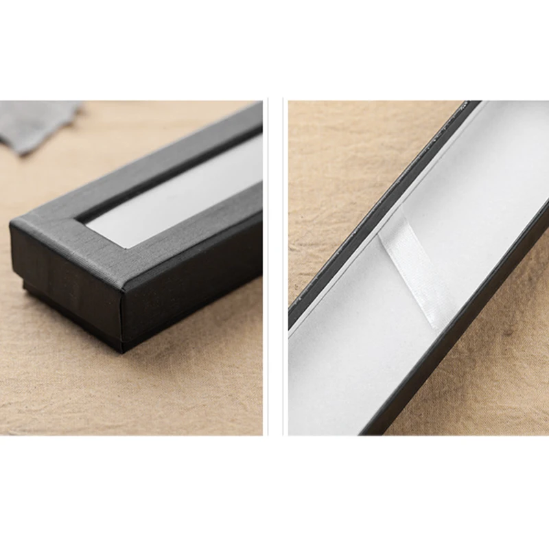 

10Pcs/Set Pen Box Transparent Window Pen Box Paper Packaging Metal Gift Pen Box Wholesale