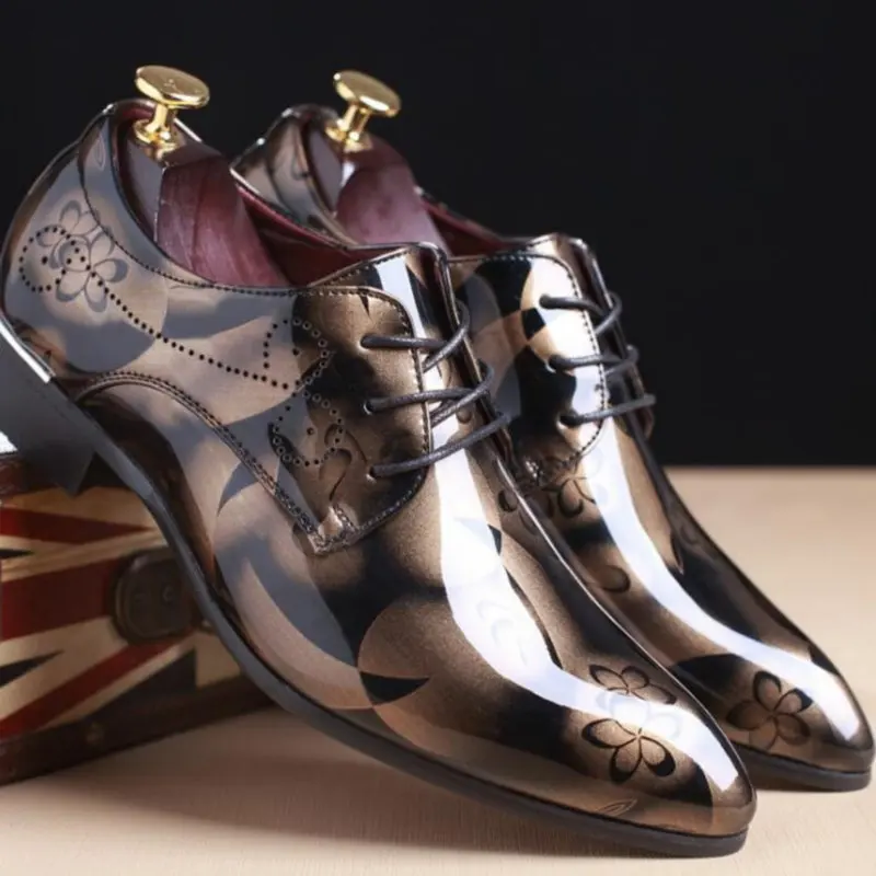 CPI/Новые модные модельные туфли-броги Кожаные туфли на шнурках Повседневные с