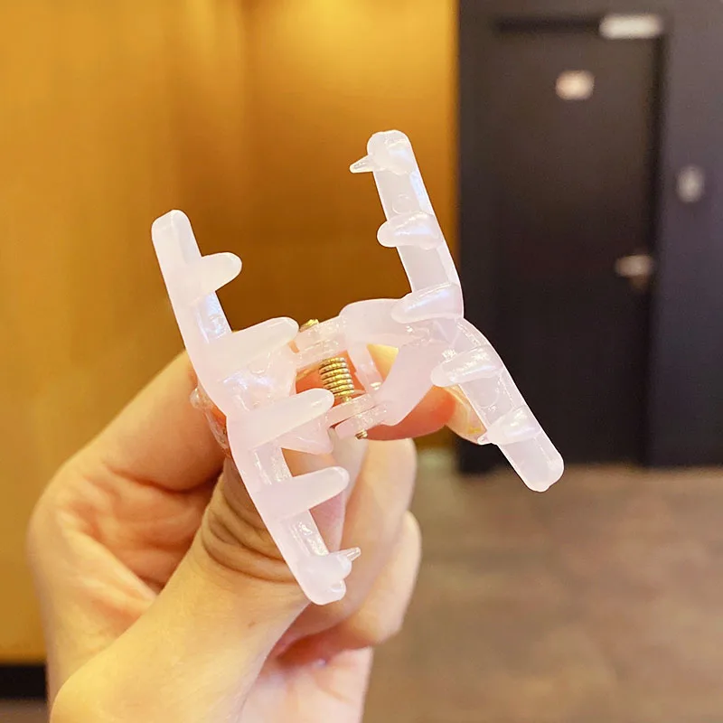 Милые красочные маленькие пластиковые заколки для волос с крестом девочек милые