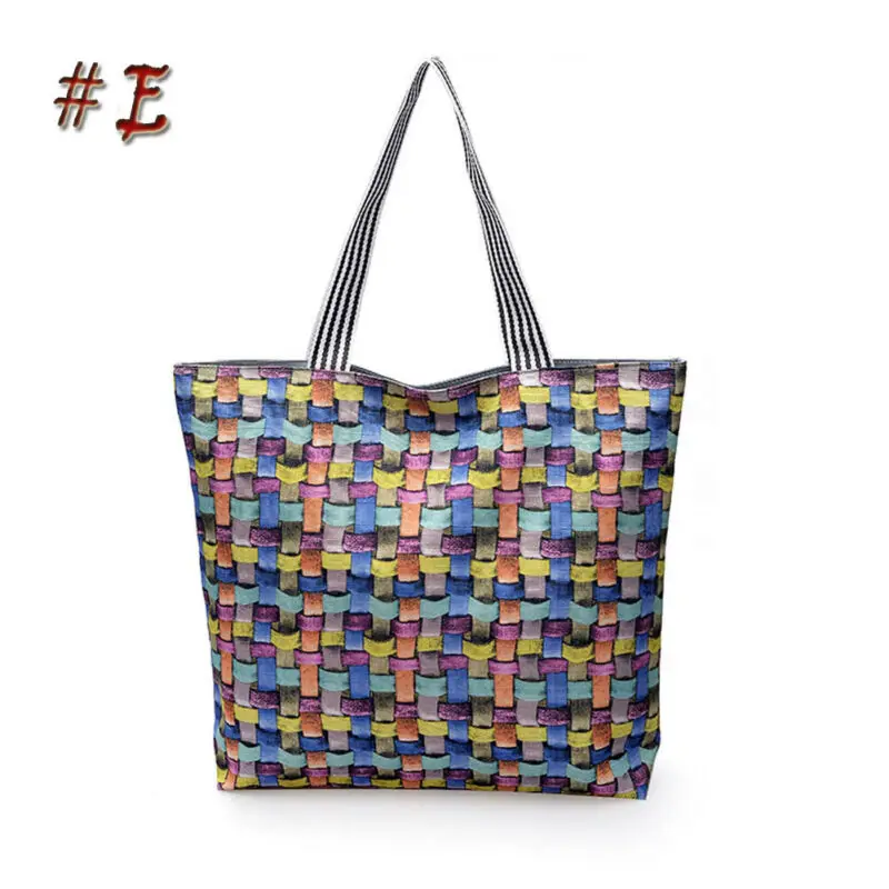 

New Women Fshion Trend Canvas Print Shopping Bags Eco Friendly Ladies Reusable Tote Shopping Bags Travel Shoulder Bags Tote