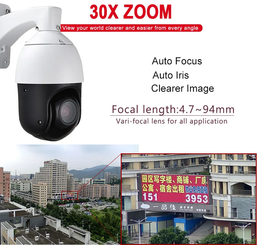 CCTV наружная " Мини 2MP PTZ камера AHD 1080P 960P скорость купольная камера 30X зум Автофокус IR 100 м коаксиальный PTZ контроль